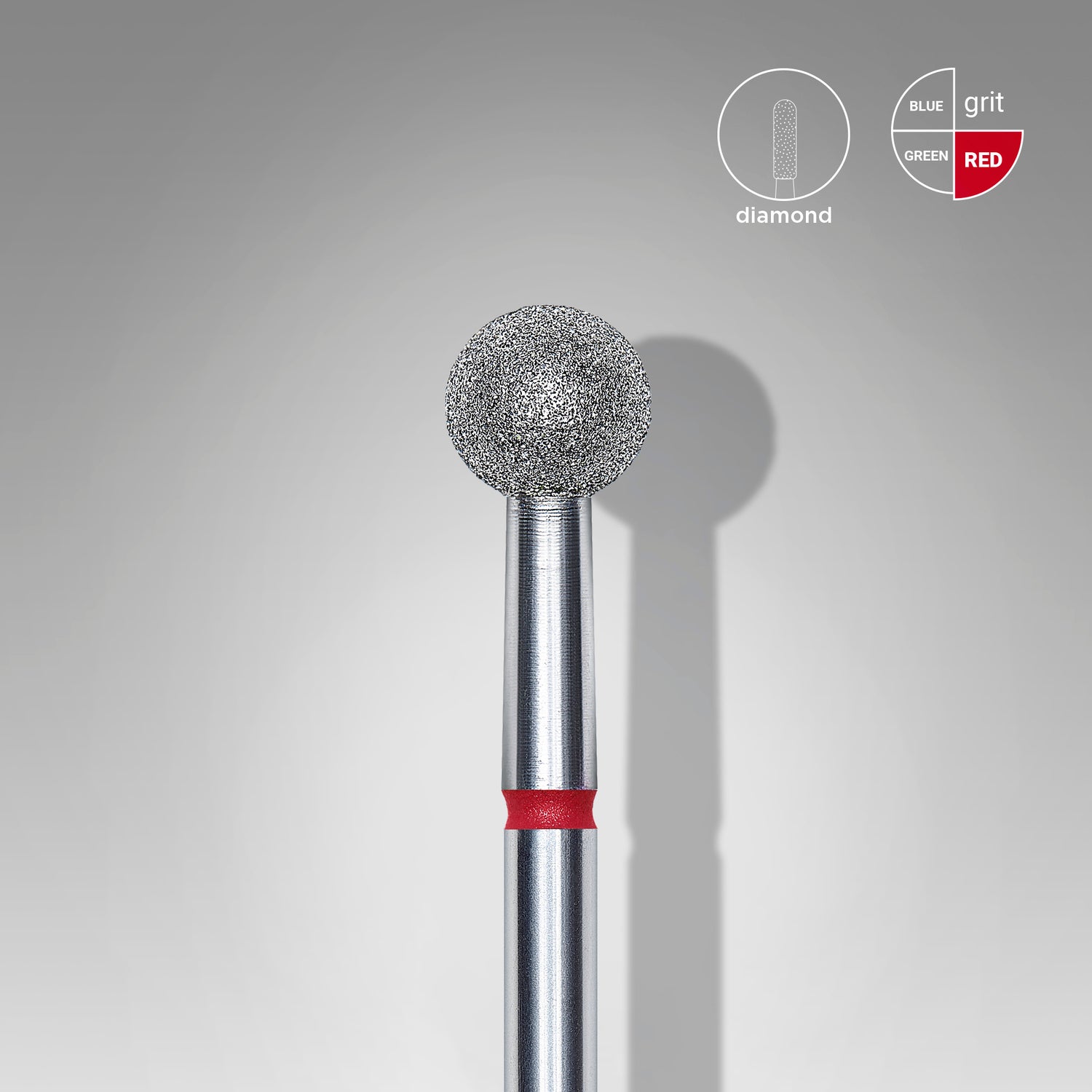 STALEKS Diamant-Fräser Kugel Rot EXPERT 5 mm (FA01R050)