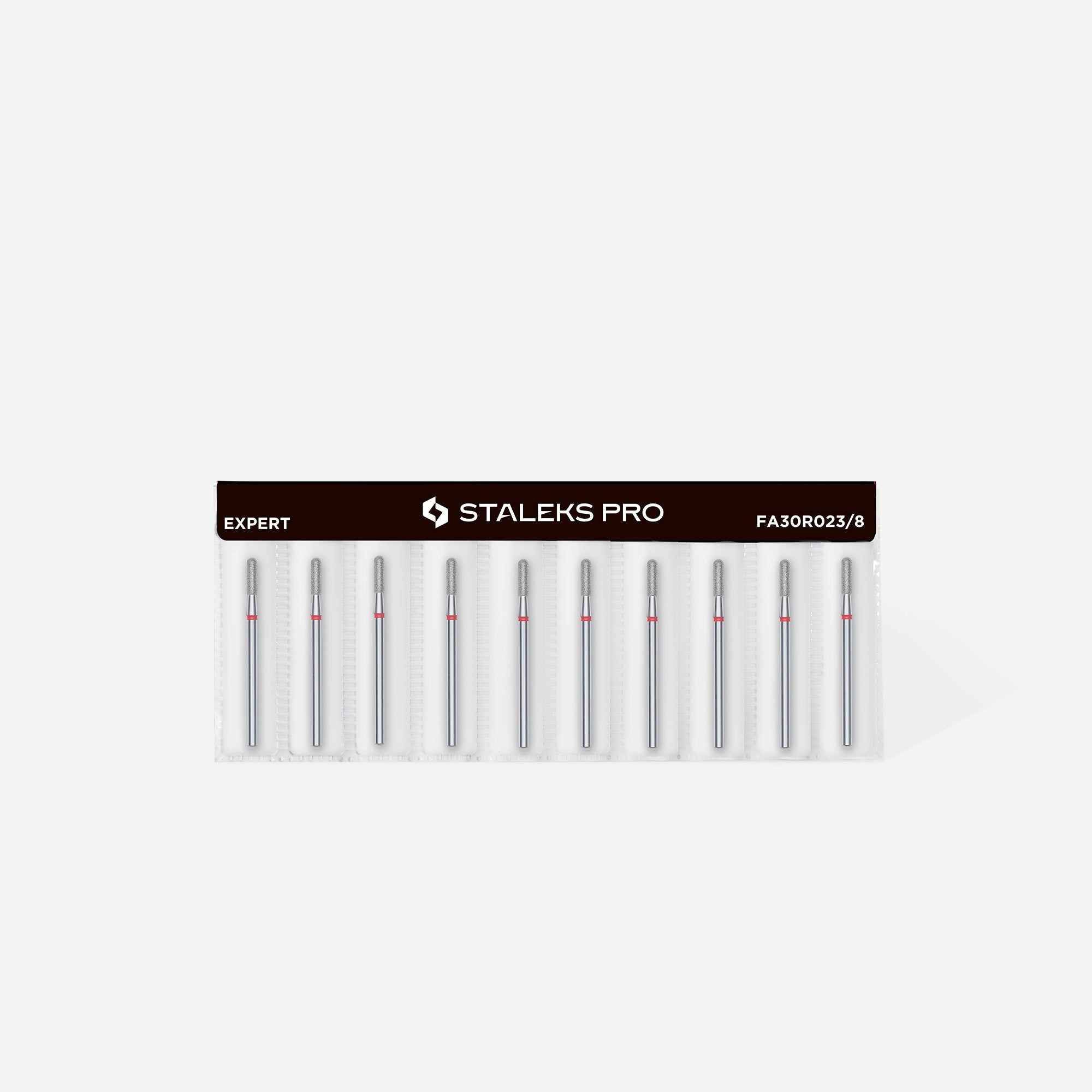 STALEKS Diamant-Fräser Abgerundeter Zylinder Rot 2,3 mm (FA30R023/8)