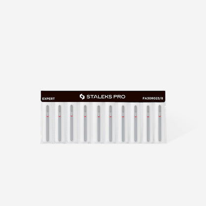 STALEKS Diamant-Fräser Abgerundeter Zylinder Rot 2,3 mm (FA30R023/8)