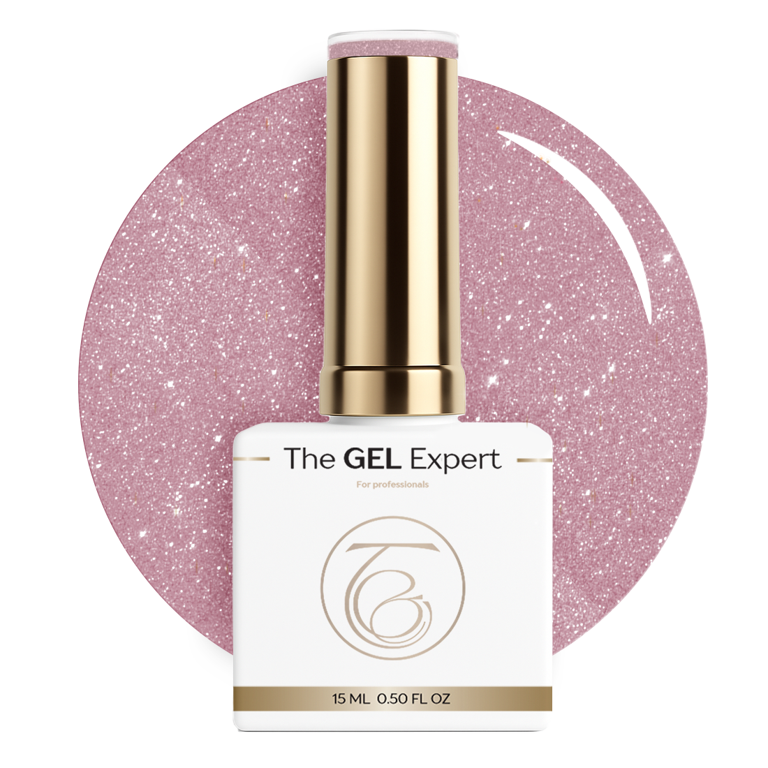 The Gel Expert Gelpolish - Rosa Glitzer