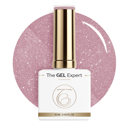 The Gel Expert Gelpolish - Rosa Glitzer