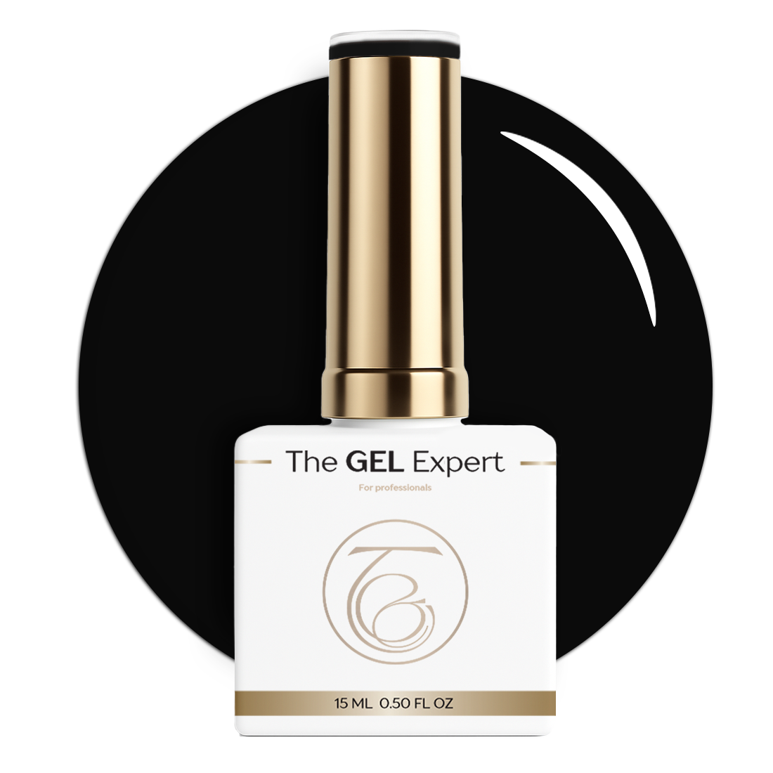 The Gel Expert Gelpolish - Schwarz auf Schwarz